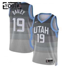 Dres Utah Jazz Ace Bailey Nike 2025-26 City Edition Sivo Swingman - Dječji